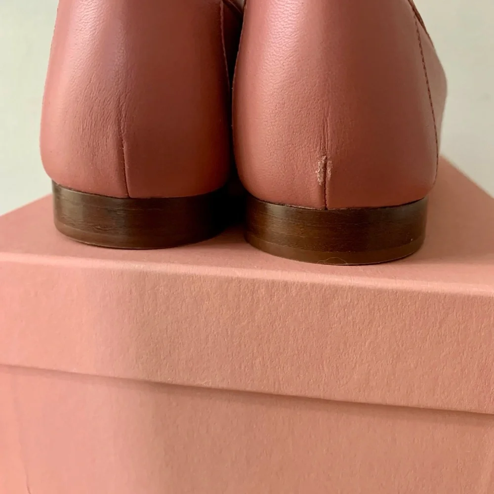 Mansur Gavriel Blush  Lamb Classic Loafers, size 38/US 7.5 - Picture 8 of 9